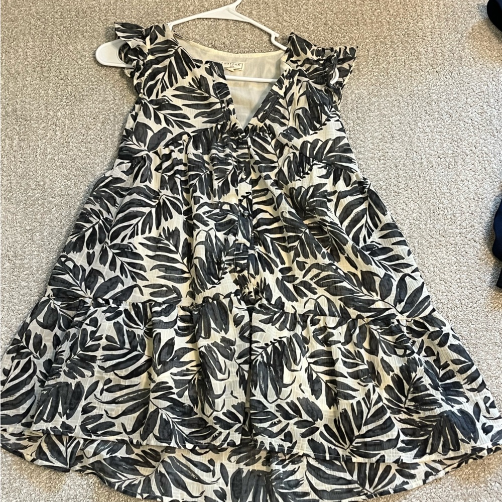 Cute palm tree dress- girls size L